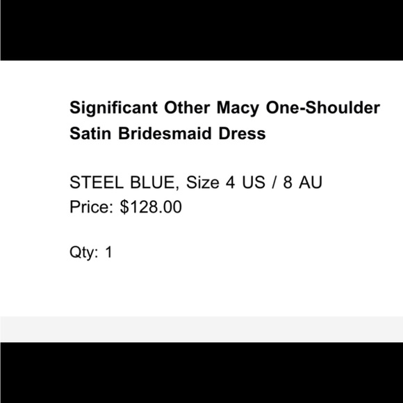 Significant other size 4 blue bridesmaid dress - Picture 3 of 3